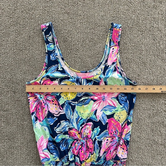 Lilly Pulitzer Tala Romper in Nauti Navy Capri Sun Pink Size Small - Picture 2 of 8